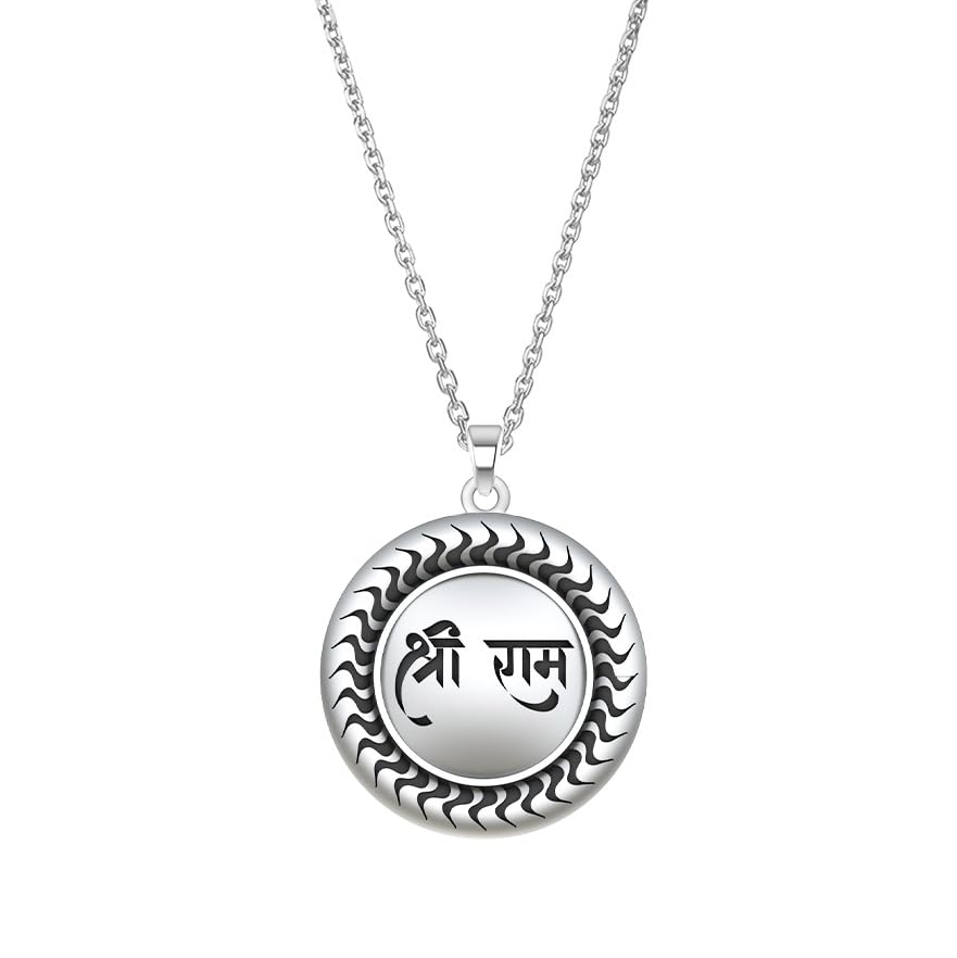 Prabhu Bhakti 92.5% Sterling Silver Shree Ram Ji Silver Locket With Chain For Men | Silver Pendant For Gifts (B0CSDS8XJT) Amazon Price History, Amazon Price Tracker