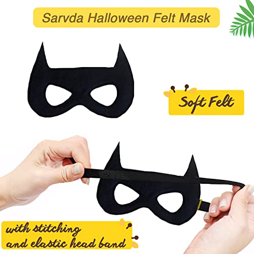 Image of Sarvda halloween costume|halloween dress for boys|witch costume for girls (28-40 Years, Black Robe (Black Robe, Black Hat, Black Felt Mask, Teth))