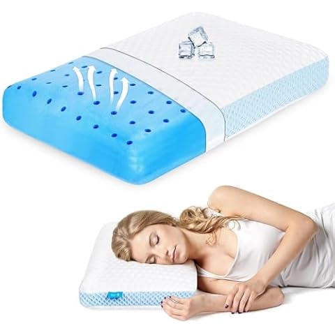 Hapiclody Cooling Memory Foam Pillow for All Sleepers Cover