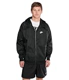 Nike, Mens, Sportswear Windrunner Hooded Jacket, Black/White, X-Large