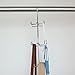 Evelots 2 Pack Hanging Purse/Handbag Organizer-Over The Closet Rod-Vertical Space Saving Accessory Storage, 12 Hooks Total-Chrome