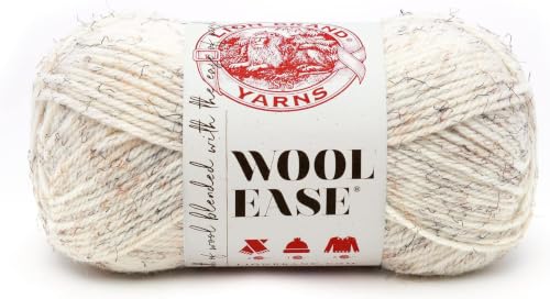 Image of Lion Brand Wool-Ease Yarn, Worsted-Weight Yarn for Knitting, Crocheting, and Crafting, 5 Pack, Wheat