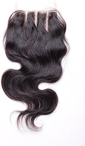 3 Way Part 44 Lace Top Closure Brazilian Virgin Remy Hair Body Wave Natural Colour Can Be Dye (8")