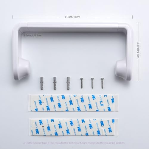 ONE Hand Tear Paper Towel Holder Under Cabinet/Wall for 9.4-11inch, White by simpletome - Image 6