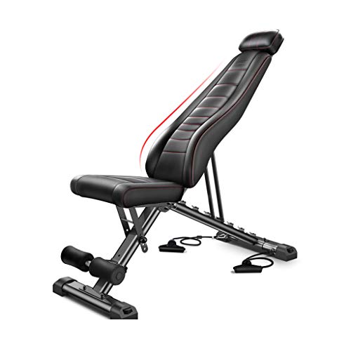 N / A Bancs de musculationBanc D'haltères, Pliage AB Abdominal Crunch Exercise Board, Banc de Musculation pour Home Gym, Flat Incline Decline Multi Use, NoirBancs de Fitness