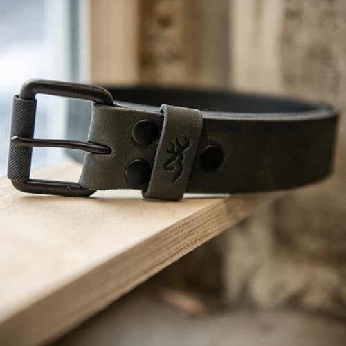 Image of Browning Men's Rugged Leather Casual Belts