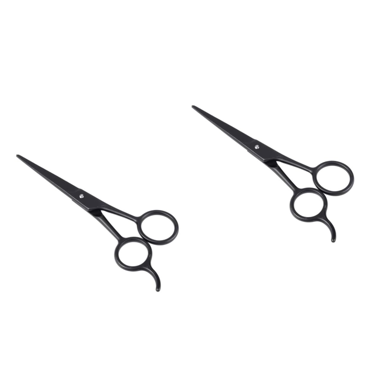 SEWACC 2pcs Stylish Men's Beard Grooming Set Stainless Steel Scissors Beard Hairdressing Tools Compact for Daily Use