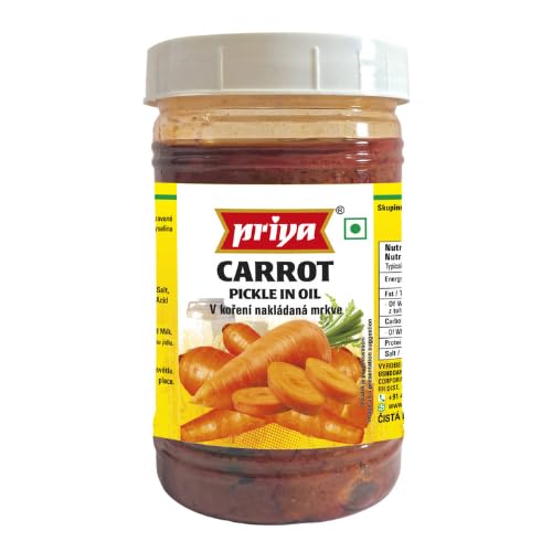 Priya Encurtido de zanahoria sin ajo en PET Pot 300g