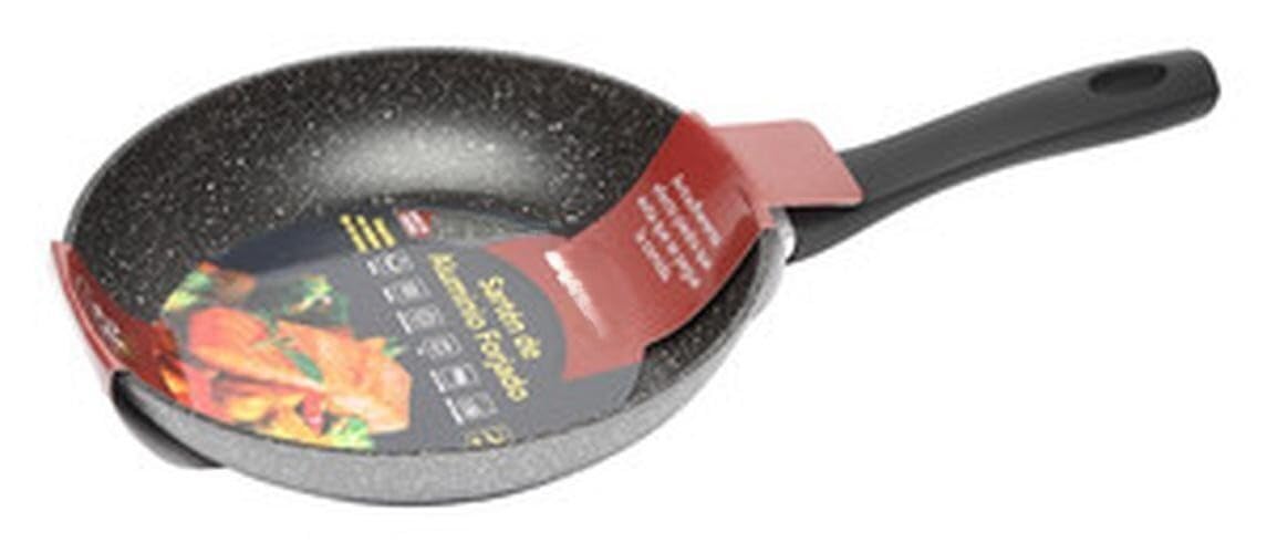 Poêle en aluminium forgé 24 cm Levitantes effet pierre pour plaque induction et cuisson saine