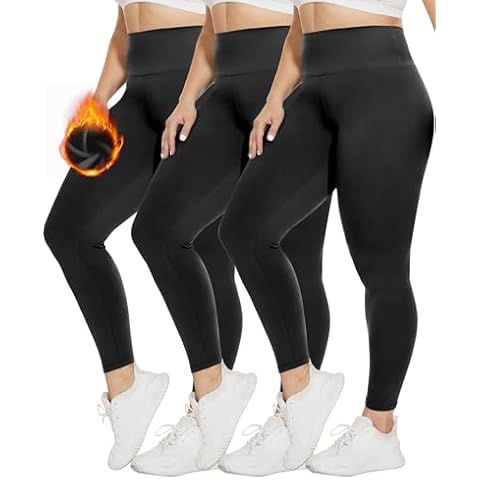 TNNZEET 3 Pack Plus Size Women's Leggings, Black Maternity Workout Yoga Pants Cover