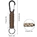 SENHAI 5 Pcs Paracord Keychains with Carabiner, Braided Lanyard Ring Hook Clip for Keys Knife Flashlight Outdoor Camping Hiking Backpack Fit Men Women - 5 Colors