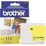 Brother LC51Y ( Brother LC-51Y ) InkJet Cartridge, Works for MFC-665cw, MFC-680 CN, MFC-685cw,...