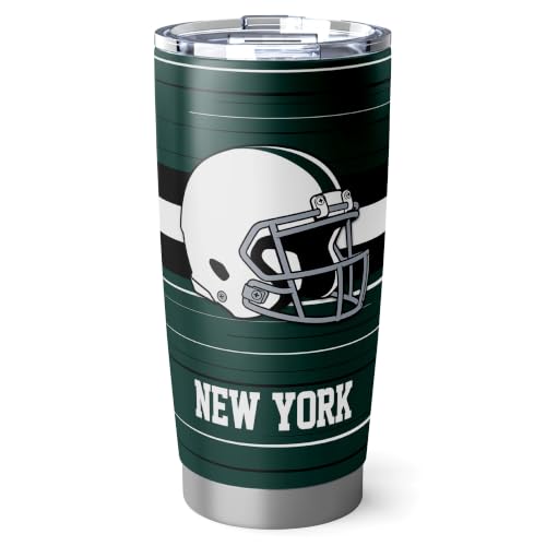 Image of New York J Tumbler 20oz Travel Mug Gifts Custom Name Number