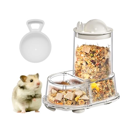 Automatic Hamster & Small Animal Food Dispenser (White)