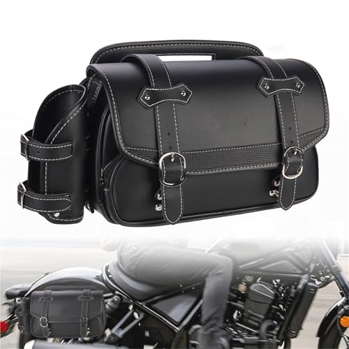 Sacoche de moto 9L étanche en PU rigide avec boucles rapides