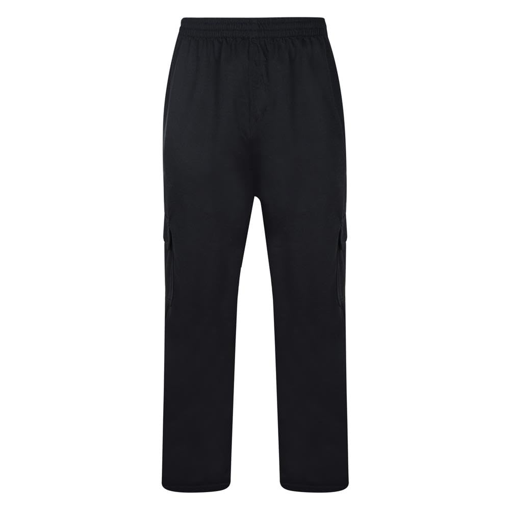 KAM Big & Tall Charcoal Cargo Joggers - Men's