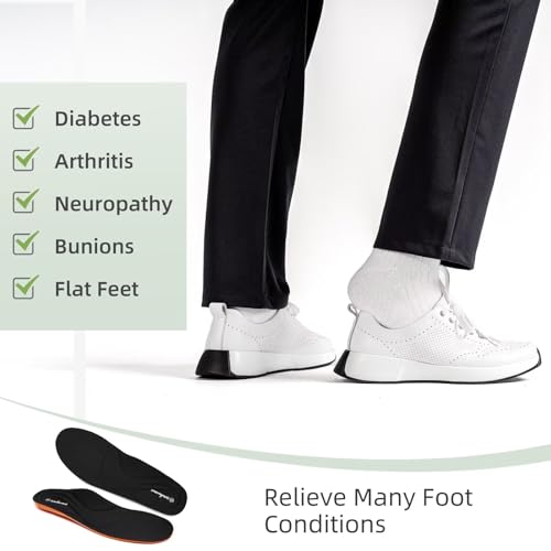 Women's Orthopedic Leather Dress Walking Shoes: Comfortable Shoes with Arch Support for Plantar Fasciitis, Casual Flat Feet Supportive Fashion Sneakers for Foot and Heel Pain Relief4