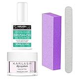 Karlash Nail Repair Kit for Broken Cracked Split Nails. Emergency Easy Quick Fix (Natural Pink)