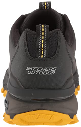 Skechers Men's Max Protect Liberated Lace-Up Sneaker Oxford, Black/Yellow, 12 #TOP2