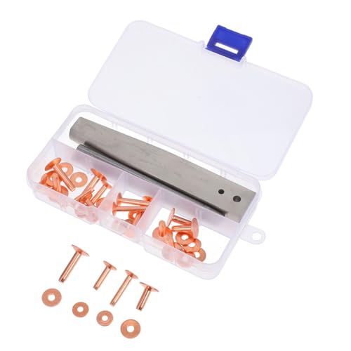 Kit de rivets pour maroquinerie Holibanna pour réparer et fixer le cuir