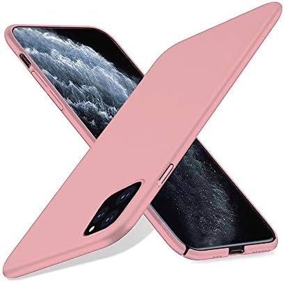 iPhone 11 Pro Max Case, 2019 6.5 inch, Ultra Thin + Slim Fit Shell Hard Protective Cover [Non-Slip Grip] iPhone 11 Pro Max 2019 6.5 Inch - Rose Gold