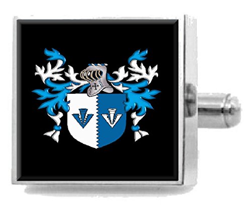Pisacorbatas con Escudo de la Familia de Inglaterra Bermingham England Grabado con Bolsa Temática