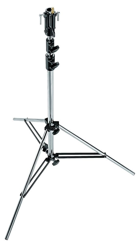 Manfrotto Stativo Cine 3 Sezioni con Gamba di Livellamento, Nero/Antracite