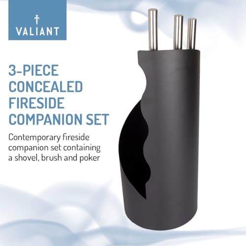 Valiant 3-Piece Concealed Fireside Companion Set - 2