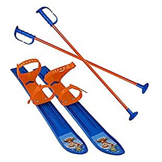 Sulov Unisex-Youth KLUZ-SKI60-1 barn skidor, längd 60 cm, färg ljusblå, en storlek