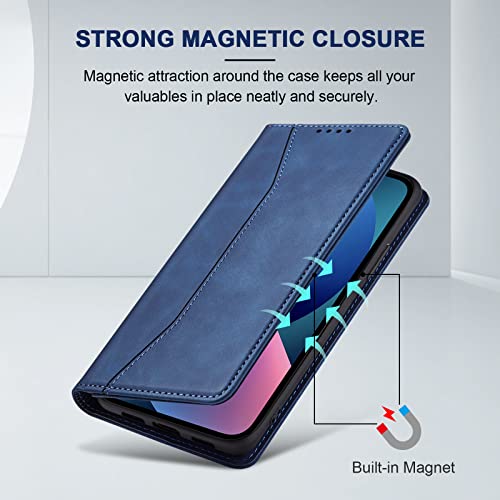 Image of Jasonyu Case for iPhone 13 Flip Case, Blue