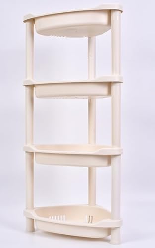 浴室用ラックお風呂ラック 風呂 棚 バスラック コーナーシェルフ収納棚コーナースタンド洗面所コーナーラック シャンプーラック シャワーラック三角コーナーシャンプーラック調味料棚プラスチック製組み立てが容易取り外し可能