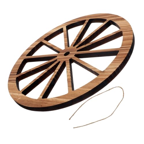 Toyvian Decoración De Pared De Cuatro Ruedas Barriles Para Decoración De Fiesta Decoración Occidental Para El Dormitorio Ruedas De Carro De Jardín Decoración Infantil Occidental Madera
