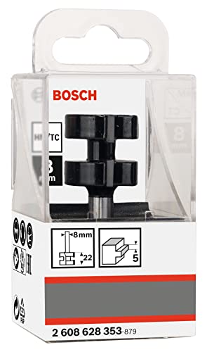 Bosch 1x PRO Federfräser (für Weichholz, Hartholz, Ø 25 mm, Professional Zubehör Handfräse, Kantenfräse)