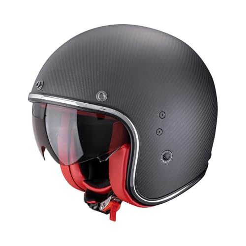 Casque jet Scorpion Belfast Evo Carbon finition haut de gamme - 2