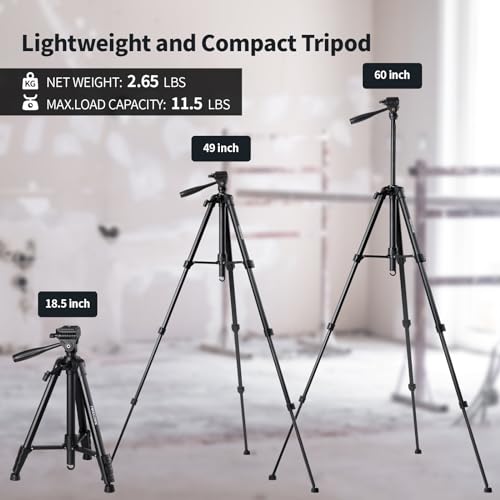 Firecore 360° Laser Level with Tripod, 100Ft Self Leveling Laser Level Green Cross Line Laser Leveler Tool for Picture Hanging Wall Tile Floor Construction, 60" Compact Tripod & Carry Pouch Included by Firecore - Image 5
