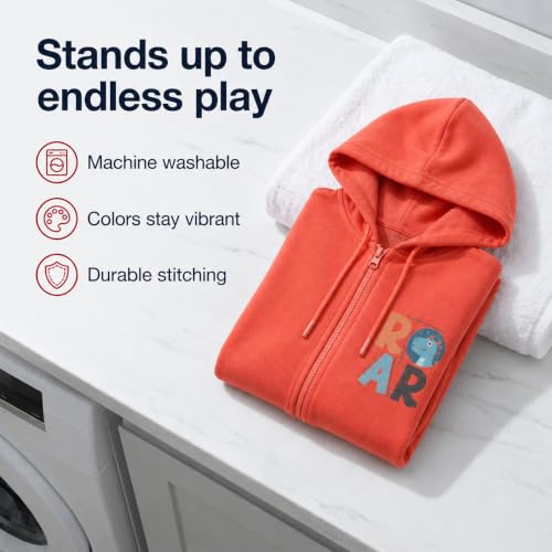Image of The Mom Store Winter Jackets for Kids | Cute Sweatshirt and Cool Hoodies for Baby Boy and Baby Girls | with Zippers | Hoodie Cap