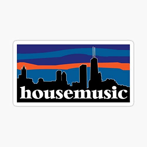 House Music Sticker - Sticker - DIe Cut Vinyl - Bright Print Sticker