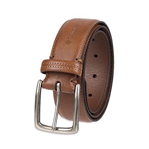 Columbia mens Casual Everyday Leather Belt – Jeans, Chinos and Daily Wear