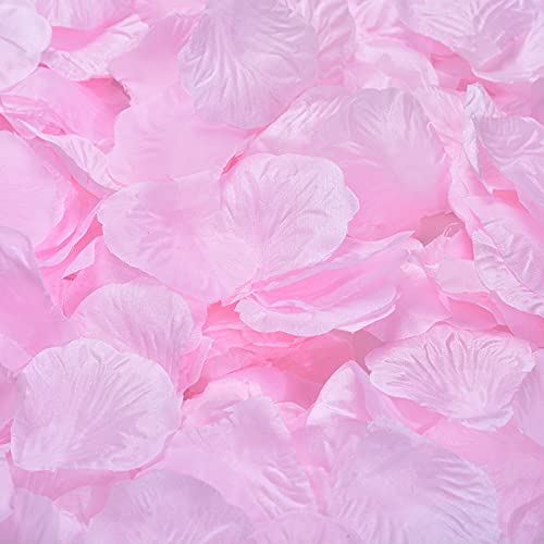 Fhlbestyu Rosenblätter 2000 Stück Rosenblüten Künstliche Blumen Rosen Blütenblätter Fake Rosen Blumensträuße für Dekoration Blüten Hochzeit Party Geburtstag Valentinstag Romantische Verlobung Rosa Cover