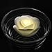 (Pack of 4) Warm White Color Flameless Wax LED Water Floating Rose Candle Light for Wedding or Event Decoration/Real Wax LED Battery Operated Floating Candle Light in Flower Shape (Warm White)
