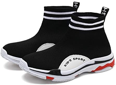 Amazon Co Jp 子供の靴女の子の靴潮21新しい韓国版春夏通気性ネットシューズスニーカー男の子の靴下 31 黒と白 シューズ バッグ