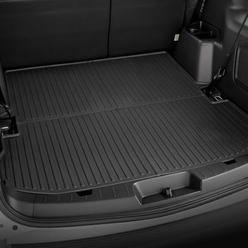Image of Floor Mats for Ford Explorer 2015-2019, All Weather Floor Mats Trunk Cargo Liner and Door Sill Guards Accessories, Full Coverage Set (Fit 7 Seats)
