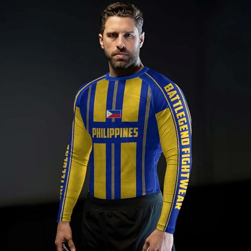 International Warrior Men's BJJ Rash Guard – Long Sleeve Compression Shirt for Jiu-Jitsu, Grappling & MMA4