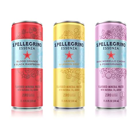 S.Pellegrino Essenza Variety pack - Blood Orange, Lemon, Dark Morello Cherry,11.15 Fl. Oz (Pack of 24) Cover