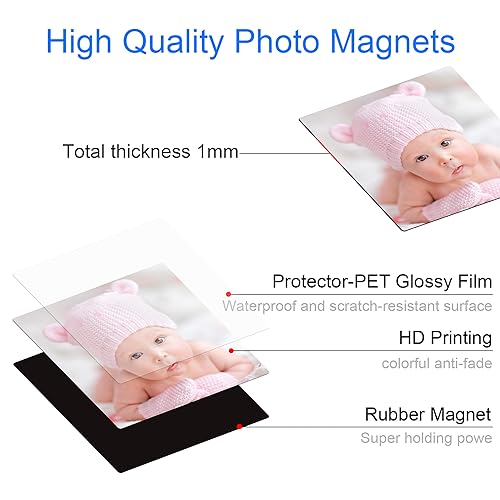 Leecum Custom Fridge Magnet Square Photo Refrigerator Magnets Office Kitchen School Metal Locker Toolbox Decoration Square 1Pcs thumb #3