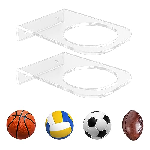 Support ballon foot basket volley mural support en acrylique transparent BiJun