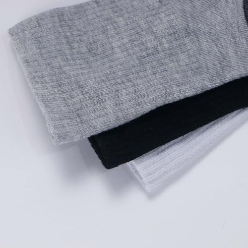 Mens Athletic Cushioned Crew Socks Multipack - Breathable Cotton Blend for Sports & Daily(One Size 8-14)4