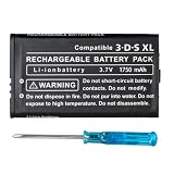 OSTENT 2500mAh 3.7V Wiederaufladbare Lithium-ionen Akku + Tool Kit Pack Kompatibel für Nintendo 3DS LL/XL