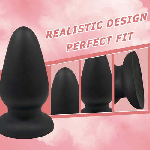 Huge Silicone Butt Plug with Suction Cup for Comfortable Anal Training - Image 3
