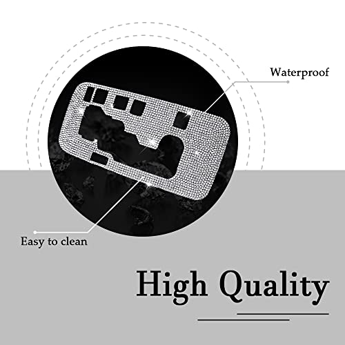 Haobo Bling Gear Shift Box Frame Cover Trim Sticker, Gear Shift Panel Decoration Cover Trim Stickers Compatible With J-Eep Wrangler 2012-2018, Bling Car Interior Accessories For Women Men (White) #TOP3